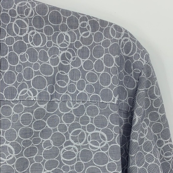 Tallia Gray Geometric Circles Modern Fit Sport Shirt Size Medium - Picture 11 of 16